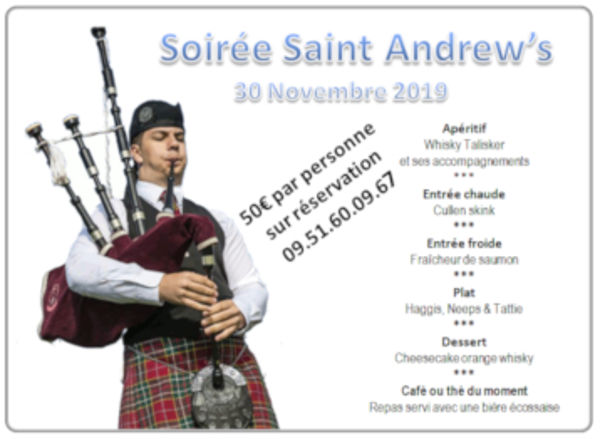 Soirée Saint Andrew (Fête nationale écossaise