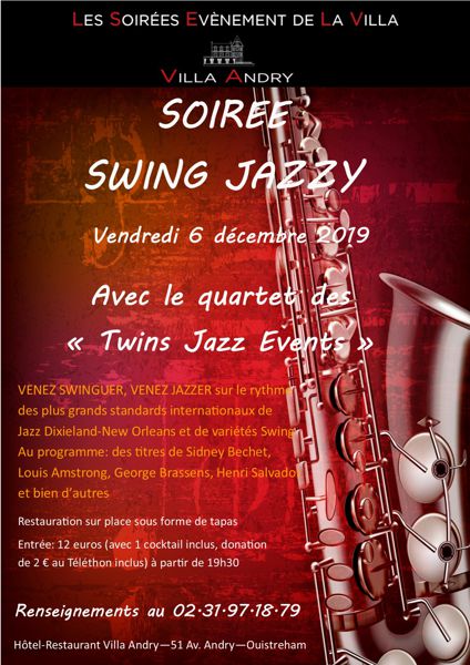 Soirée Swing Jazzy à  la Villa Andry