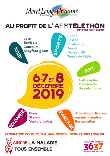 Téléthon 2019 Moret-Loing-et-Orvanne