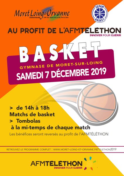 Matchs de basket et tombola au profit du téléthon