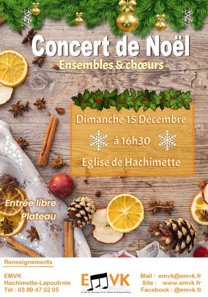 Concert de Noël de L'EMVK