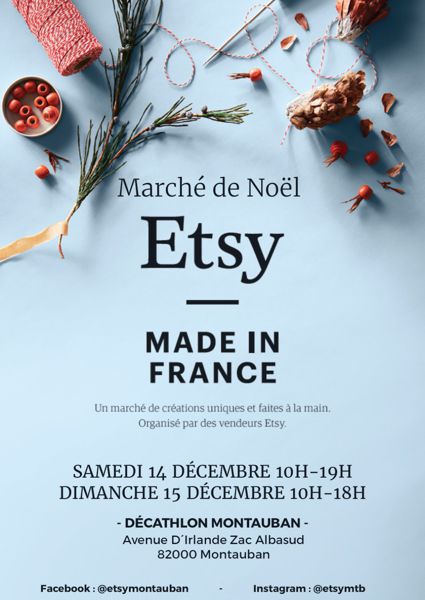 Marché Noël 2019 |Etsy Made in France | Montauban