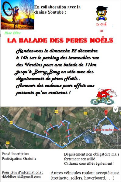 LA BALADE DES PERES NOEL A VELO