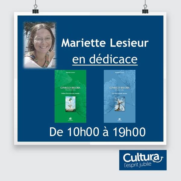 Dédicace/rencontre de Mariette Lesieur au Cultura de Lescar