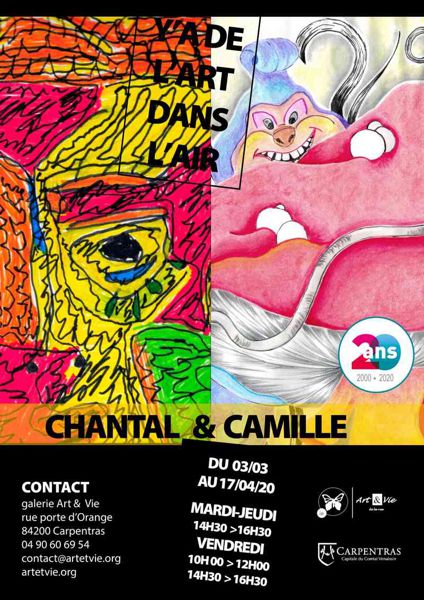 EXPOSITION CHANTAL CHALLON ET CAMILLE 