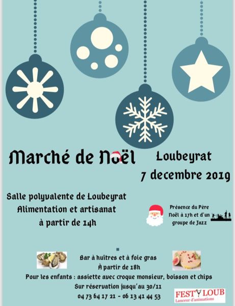 MARCHE NOEL BAR A HUITRES FOIE GRAS LOUBEYRAT