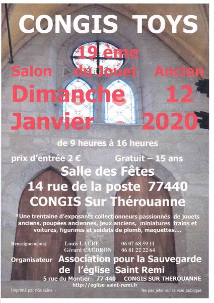 CONGISTOYS 2020  Salon du Jouet Ancien