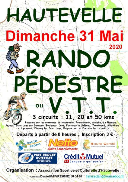 Rando pédestre ou VTT