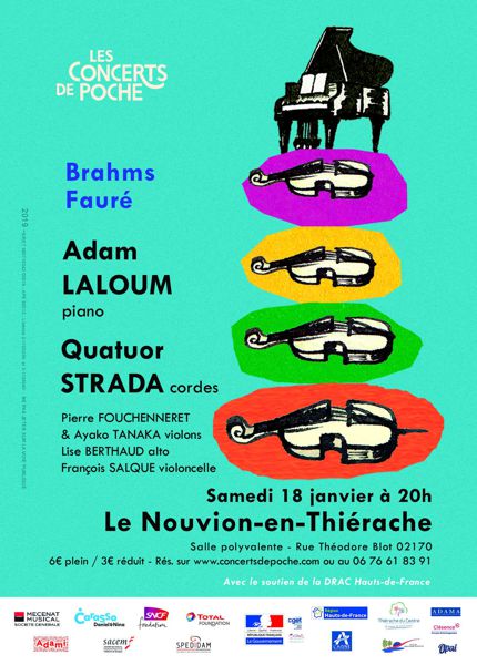 Concert de Poche // Adam LALOUM, Quatuor STRADA