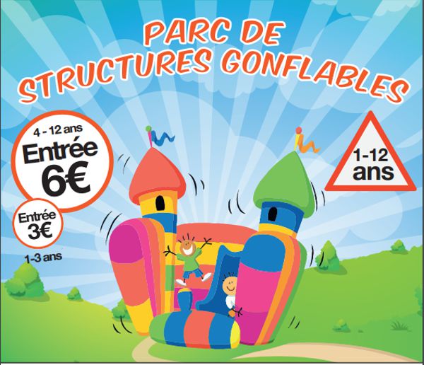 Parc des structures gonflables