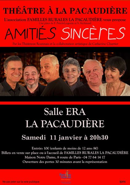 Amitiés sincères