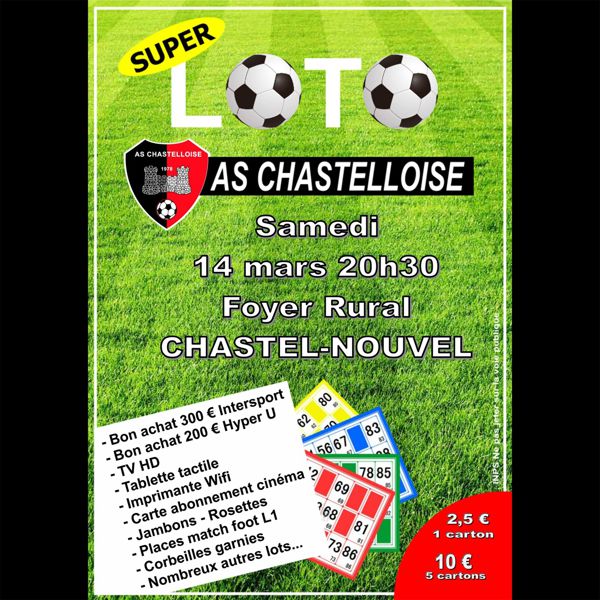 Super LOTO de l’AS CHASTELLOISE