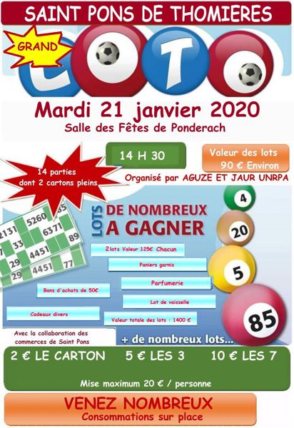 Loto de l'association AGUZE ET JAUR