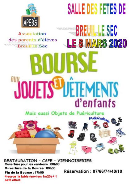 Bourse aux jouets et vêtement d'enfants