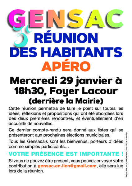 3 ème réunion des habitants