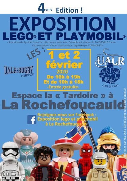 exposition Lego et playmobil à la Rochefoucauld