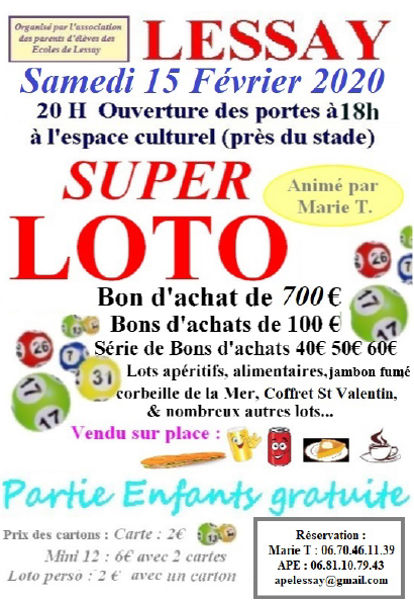 Super Loto animé par Marie T