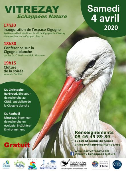 Ouverture de site, conférence Cigogne blanche