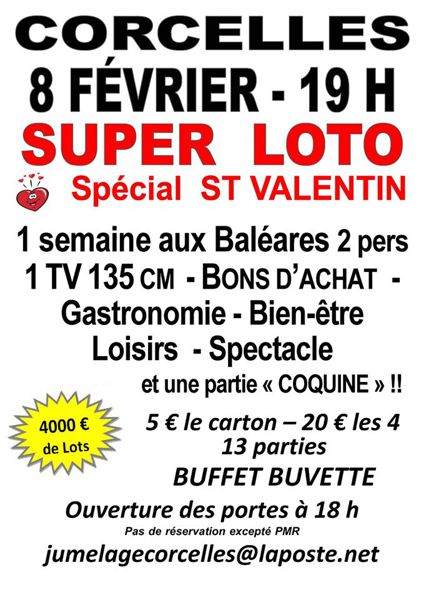 SUPER LOTO SPECIAL SAINT VALENTIN