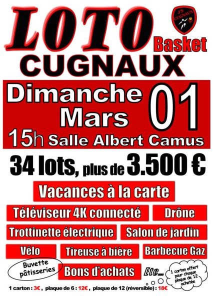 LOTO de la JS Cugnaux Basket