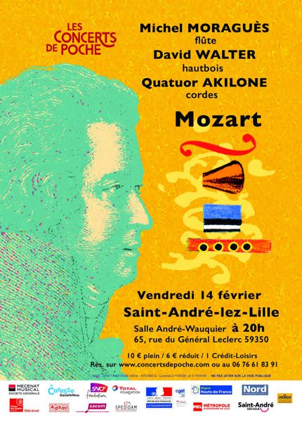 Concert de Poche // Michel Moraguès, David Walter, Quatuor Akilone