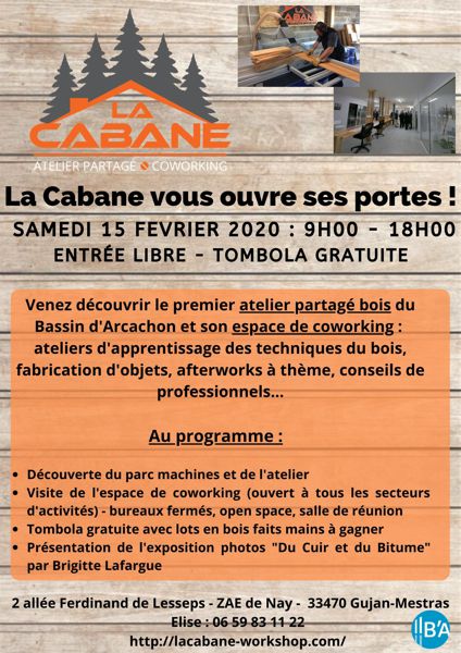 La Cabane - atelier bois - portes ouvertes / tombola gratuite