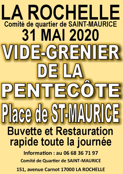 VIDE GRENIER DE LA PENTECÔTE