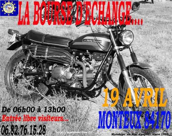 MOTOBROC AUTOBROC bourse d'échange 19 Avril à Monteux