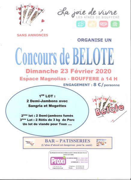 CONCOURS DE BELOTE