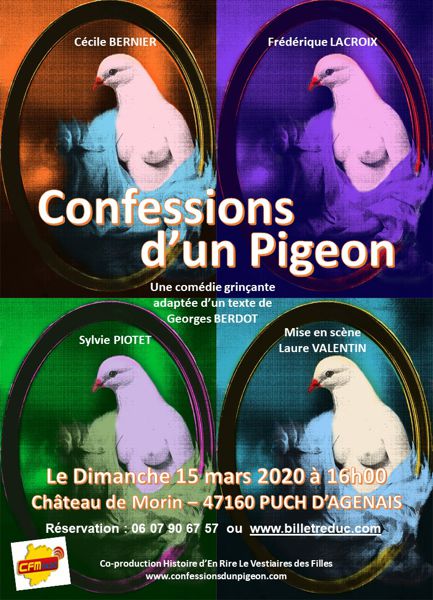 Confessions d'un pigeon, comédie d'après l'oeuvre de Georges Berdot