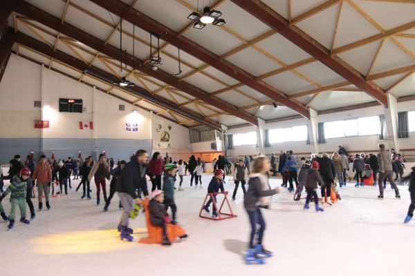 La patinoire de Bourgueil pendant les vacances d'hiver