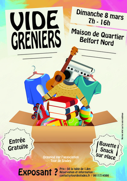 Vide-greniers de l'association Tour de Stades