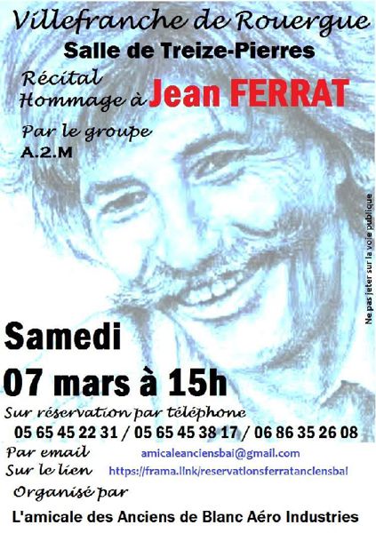 Concert ''Hommage à Jean FERRAT