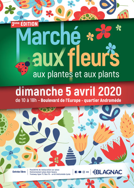 Marché aux fleurs, aux plantes et aux plants