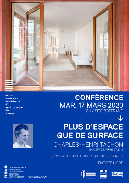 CONFÉRENCE / PLUS D'ESPACE QUE DE SURFACE