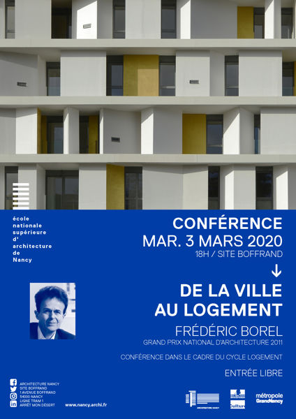 CONFÉRENCE / DE LA VILLE AU LOGEMENT