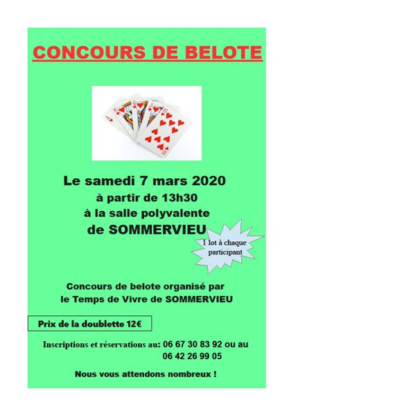 Concours de belote