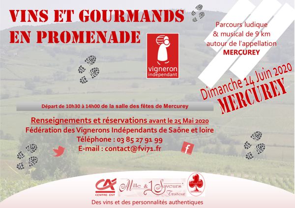 Marche gourmande Vins et Gourmands en Promenade