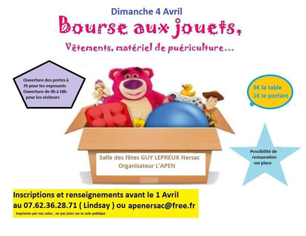 Bourse aux jouets