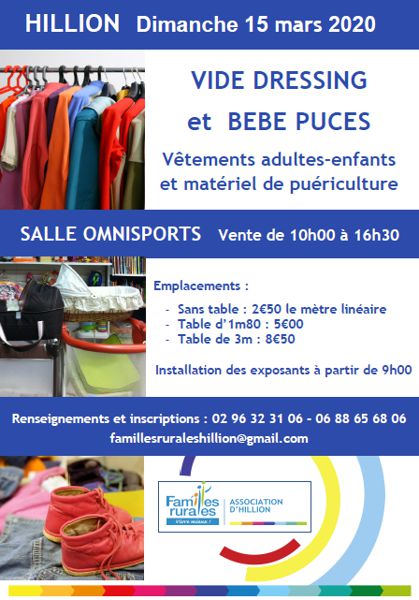 Vide Dressing et Bébé puces ANNULE