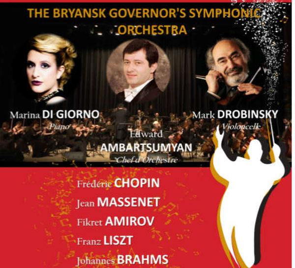 Concert du Bryansk governor's Symphony Orchestra, Russie