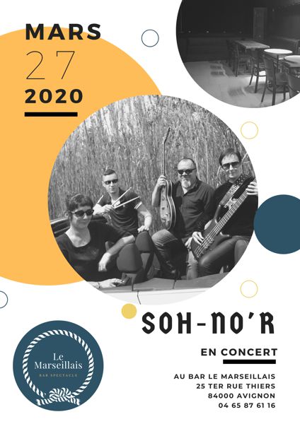 Soh No'r en concert au bar spectacle Le Marseillais