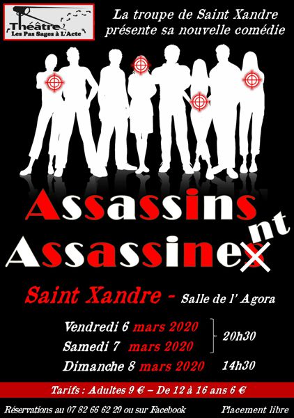 Théâtre Les Pas Sages à l'Acte - ASSASSINS ASSASSINES/NT