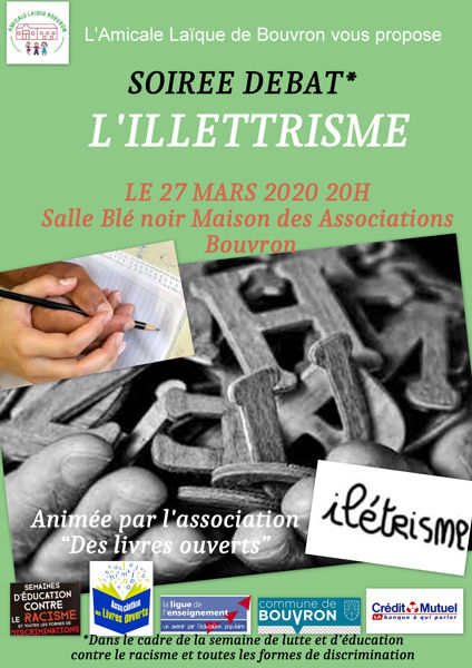 soirée conférence/débat sur l'illettrisme