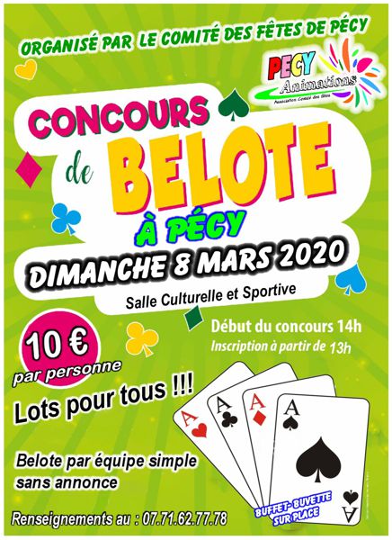 CONCOURS DE BELOTE A PECY (77970)