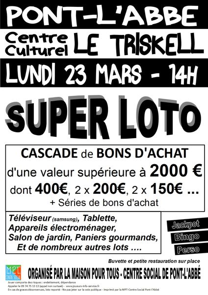 Super loto - Centre Culturel Le Triskell