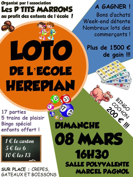 Loto de l'école d'Hérépian