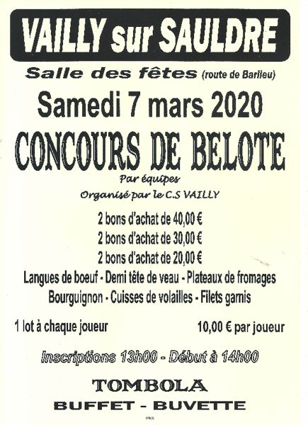 CONCOURS DE BELOTE