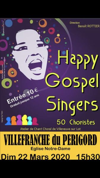 Concert de Gospel le 22 mars 2020