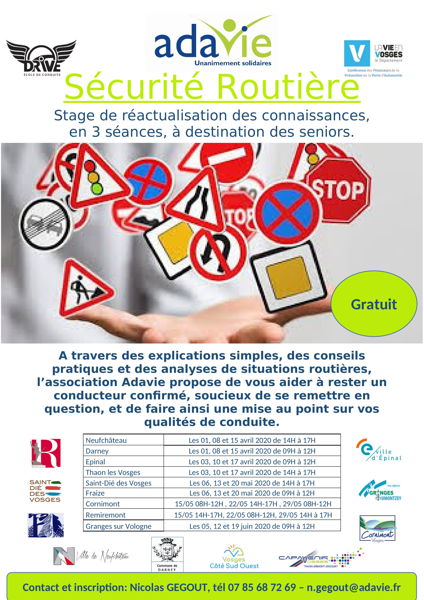 Ateliers sécurité routiére à destination des seniors